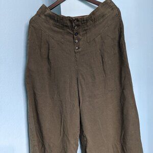 Olive Green Anthropologie Palazzo Pants - Small